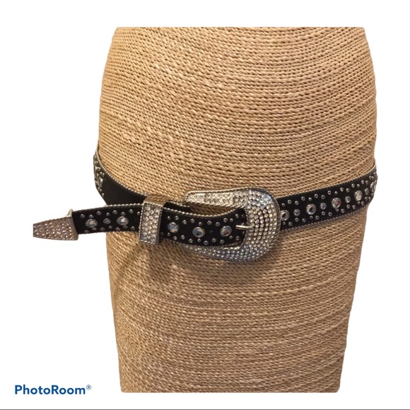 Swarovski Crystal leather rhinestone Belt Beauty! - Picture 1 of 8